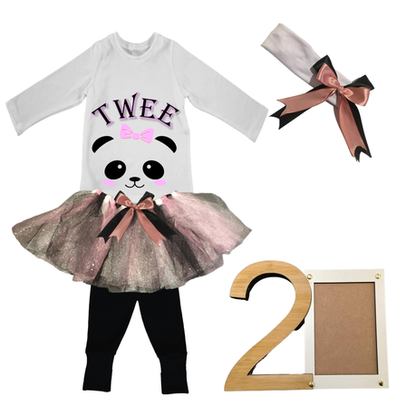 2nd Birthday Panda Pink Tutu Outfit With Photo Frame Afrikaans Shop Today. Get it Tomorrow takealot