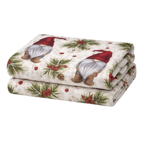 SantaClaus Hat Christmas Tablecloth 10-12 Seater XL Batik