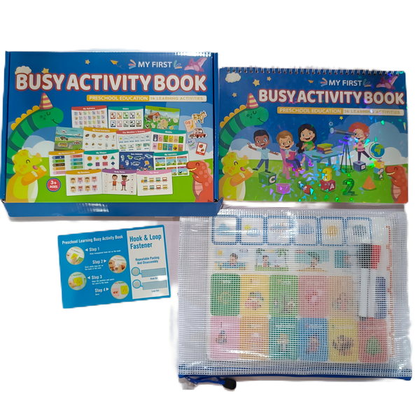 Kids Busy Activity Books for Early Education Quiet No-Cut No-Paste