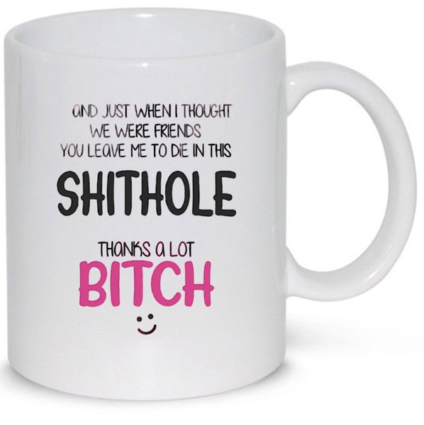 Thanks A Lot Bitch Work Colleague Gift 11Oz Premium Coffee Mug