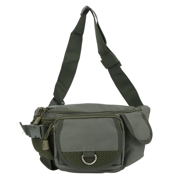 Military Green Polyester Fishing Waist Bag