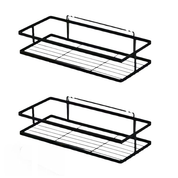 Iron Wall Mount Compartment Shower Rack
