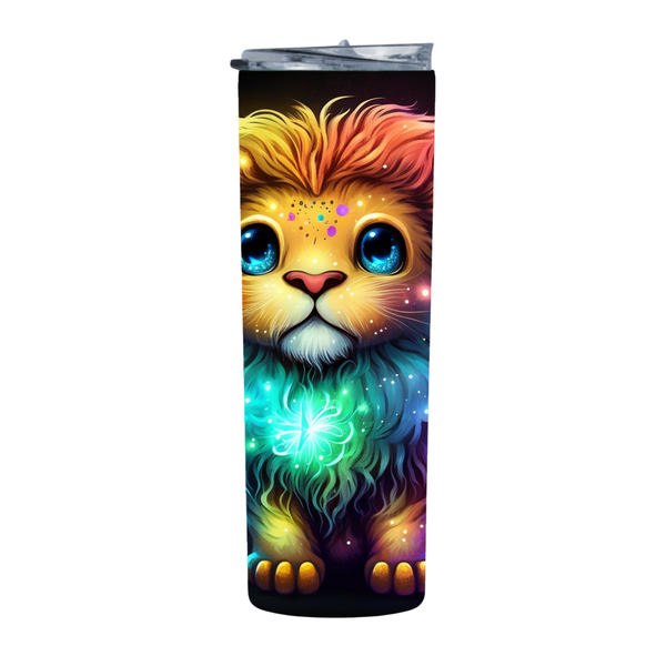 Fantasy Lion Cub 20 Oz Straight Skinny Tumbler 210