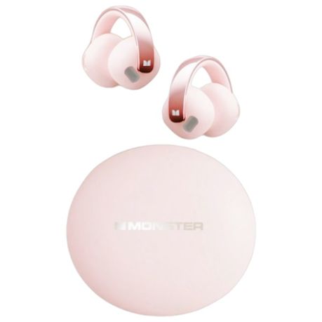 MONSTER - XKT30 - Clip-On Wireless Earbuds With Noise Cancellation - Pink Image