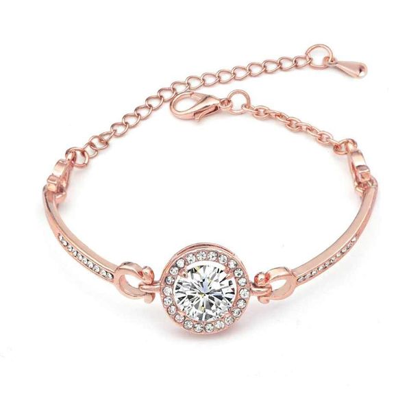 Bracelet Zircon Bangle Charm-Silver