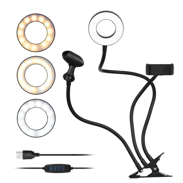 Selfie Ring Light with Phone stand and Microphone holder