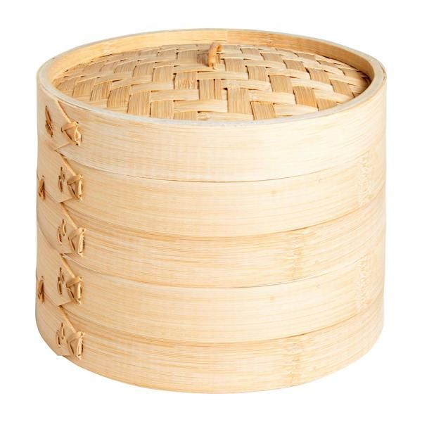 3 tier Bamboo Steamer 20 cm
