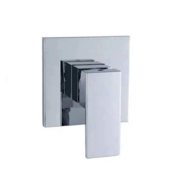 Brass Body Square Shower Mixer Electroplate - 12 x 12cm