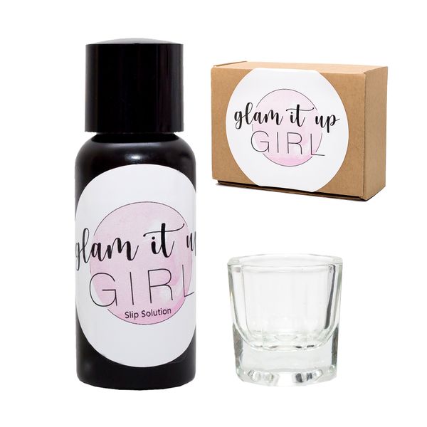 Slip Solution 30ml for Polygel/Acrylic and Dipping Jar Set
