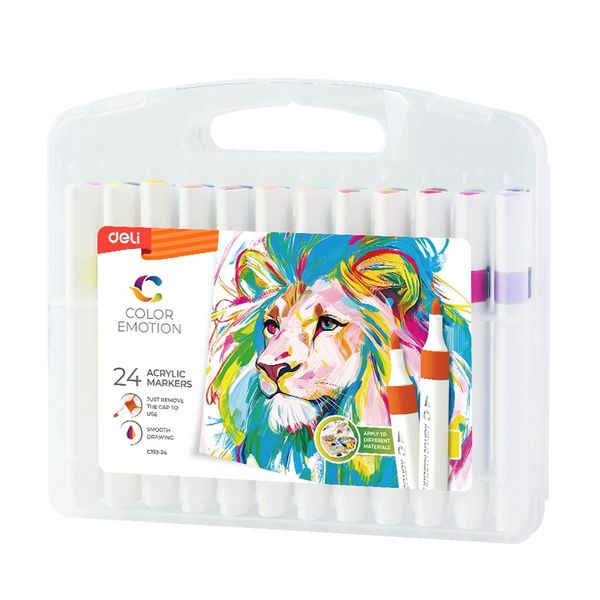 Deli Acrylic Marker 24 Colors