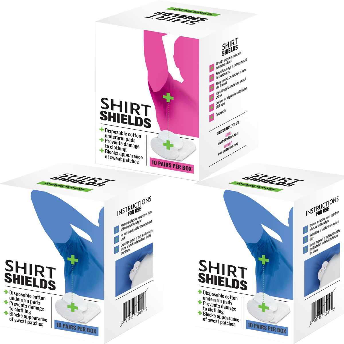 Disposable Underarm Sweat Pads - 30 Pairs - Shirt Shields, Shop Today. Get  it Tomorrow!
