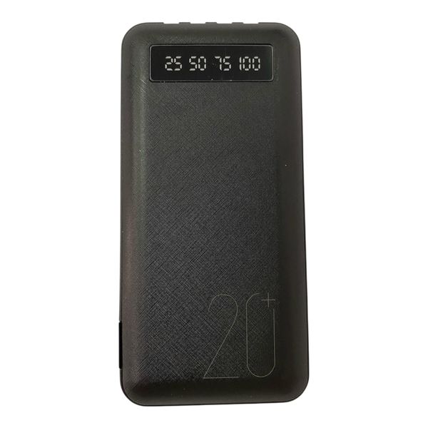 20000mAh SA Travel Power Bank | 4 Built-in Cables (Type-C/Lightning/Micro)