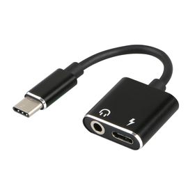 Usb To 3.5mm Audio Headphone Jack Adapter Aux Charge Cable 2 In 1 Type 