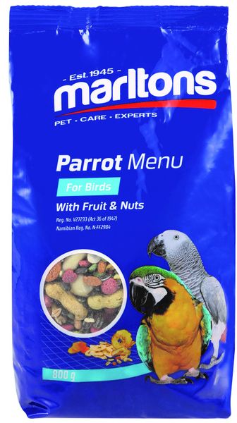 Marltons - Parrot Food With Fruit &amp; Nut - 800g