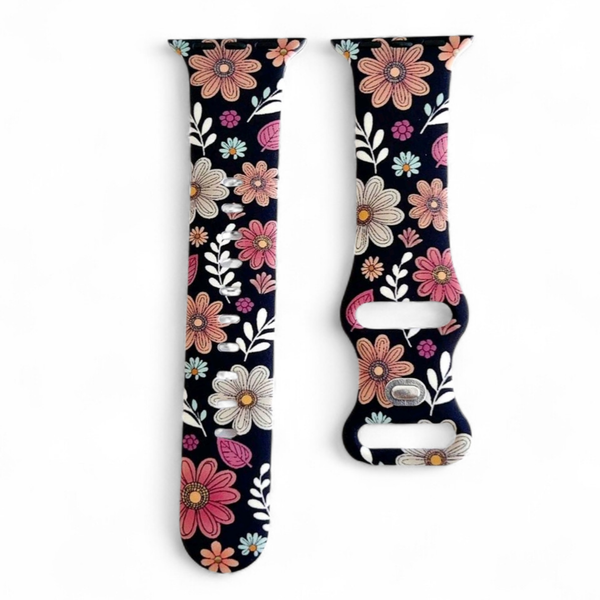 Floral Strap Compatible with Apple Watch 38mm/40mm/41mm/ Series 10 42mm