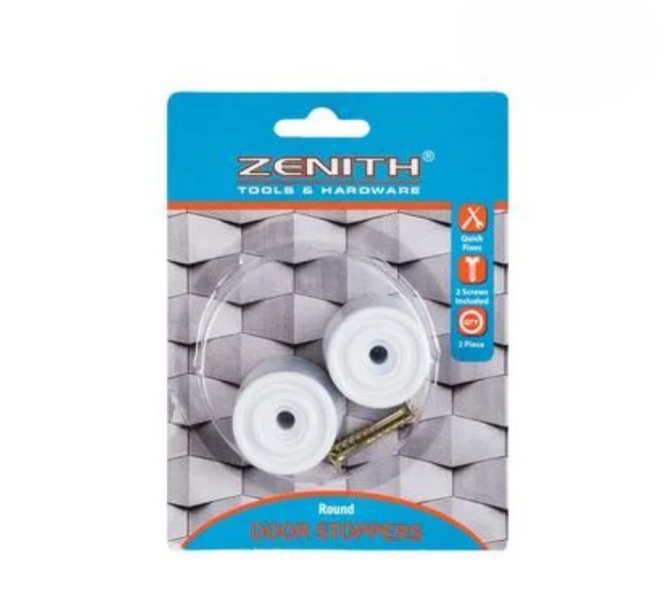 Zenith Premium 2-Pack Door Stoppers &amp; Screws - Protect Doors &amp; Walls