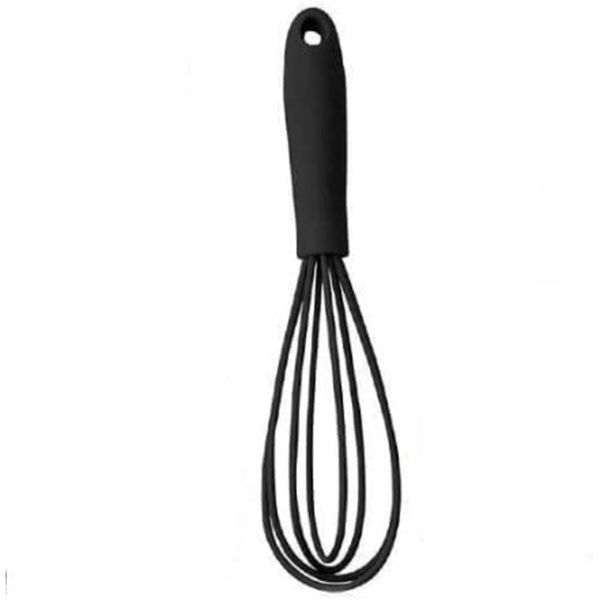 Black Mini Silicone Whisk Scratch, Milk and Egg Beater Blender