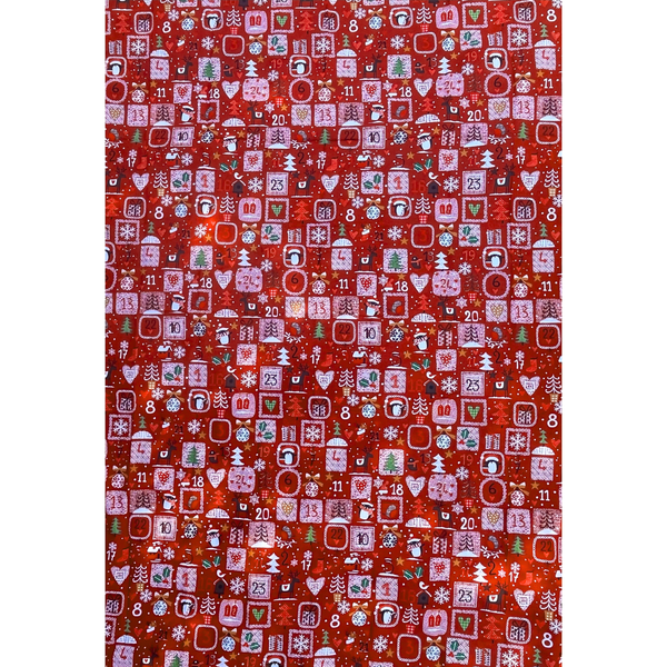 Red-White Christmas Rectangular Table Cloth 6-8 seater (150x240cm)