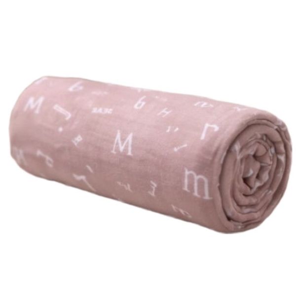Letters Baby/Toddler Muslin Throw L