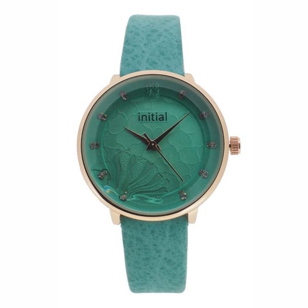Initial Ladies Pu Leather Strap Watch 8561