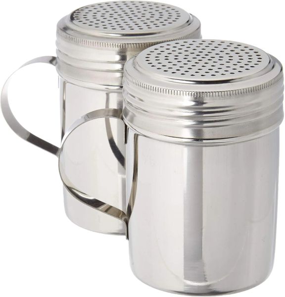 Stainless Steel Salt Pepper Dredge Shakers With Handle