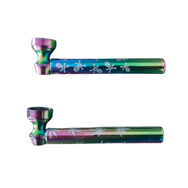 Colorful Glass Pipe Combo Pack of 2