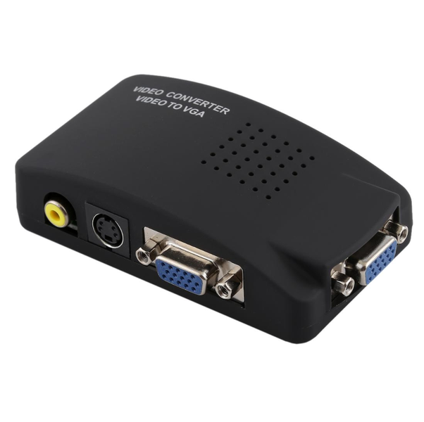 High Resolution VGA to TV Video AV Converter Box