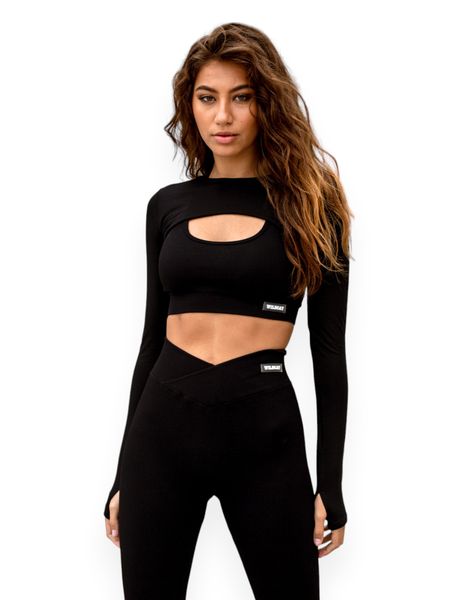 Wildcat Sienna Luxe Cut Out Shrug - Black