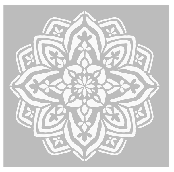 Beautiful Large Mandala Flower Stencil (60cm)