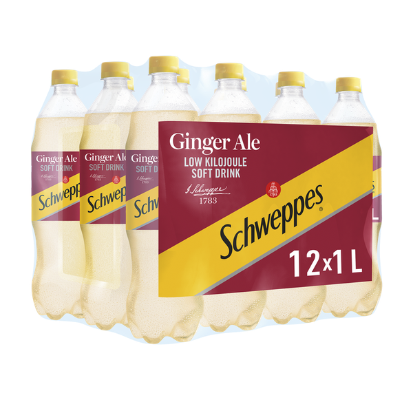 Schweppes - Ginger Ale - 12 x 1 Litre