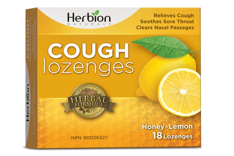 Herbion Naturals Cough Lozenges with Natural Honey Lemon 18 Drops