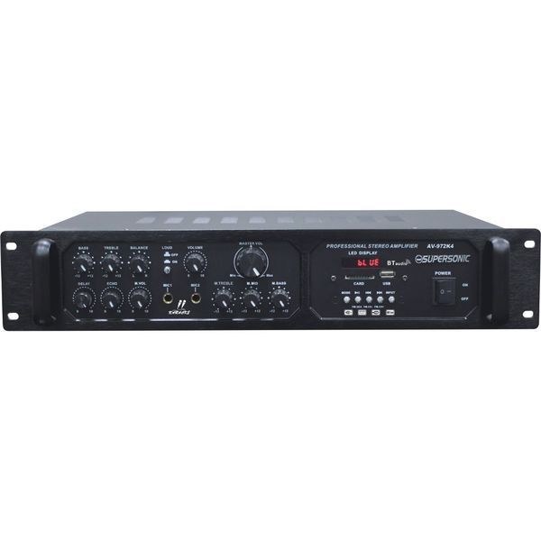 Supersonic Professional Stereo Amplifier AV-972K4