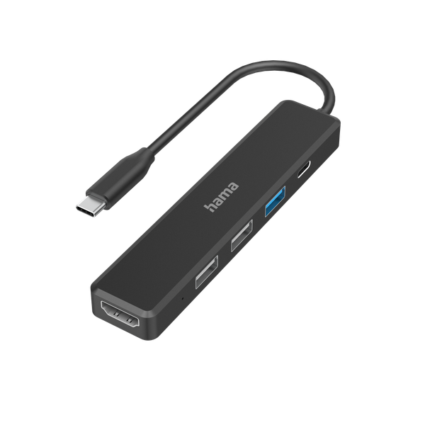 Hama USB-C Hub, Multiport, 5 Ports, 3 x USB-A, USB-C, HDMI