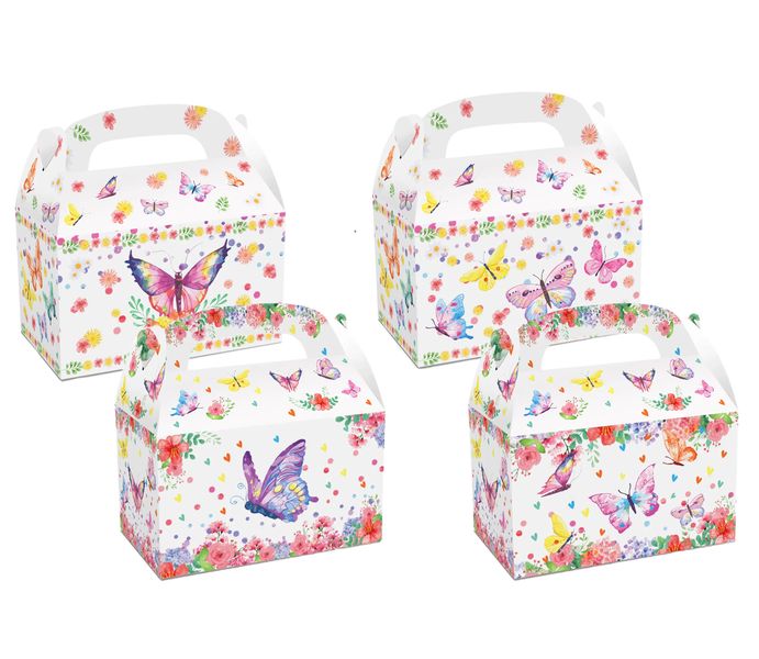 Party Favor Boxes - Butterfly Theme - 12 Boxes