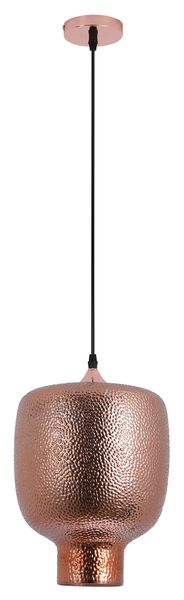 Copper Gleam Textured Glass Pendant Light - PEN840 Copper