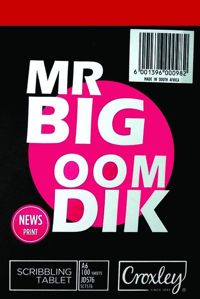 CROXLEY Jotting Pad Tablet - A6 100 sheets - News Print - Pack 10