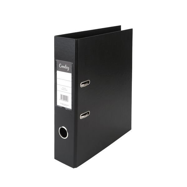 CROXLEY Polypropylene Lever Arch Files Assorted Case of 16