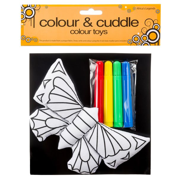 Africa's Legends - Colour &amp; Cuddle Colour Butterfly - Paint &amp; Learn