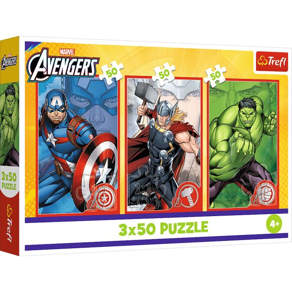 Puzzles - "3x50" - Your Hero/Marvel The Avengers FSC Mix 70%