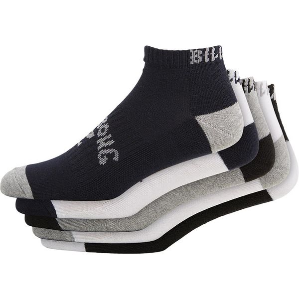 Billabong Mens Ankle Socks 5 Pack Standard - Multi