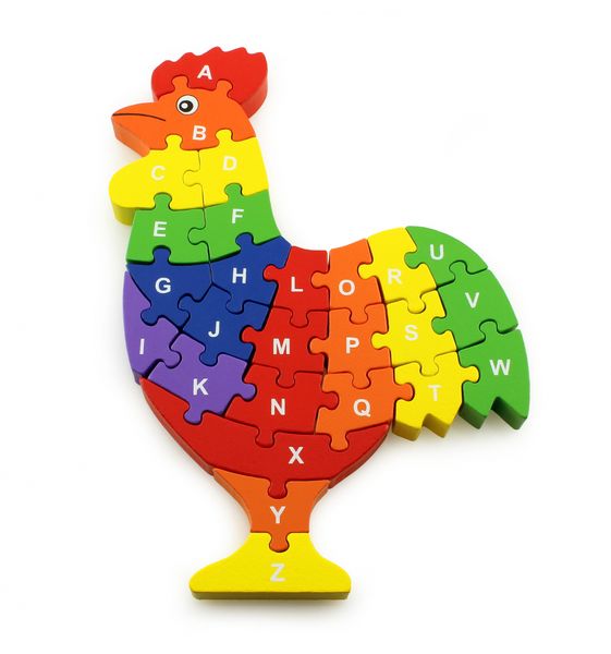Alphabet Puzzle 3D Chunky - Rooster