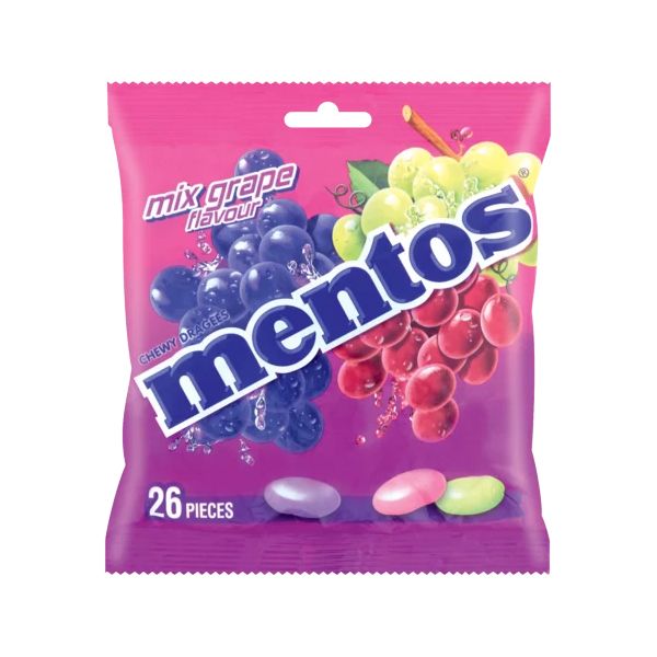 Mentos - Mono Piece Bag Grape - 26s x 40 Pack