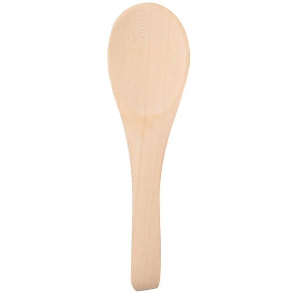 25Pcs Mini Handmade Wooden Spoon Kitchen Condiment Salt Mustard Spoon