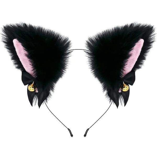Faux Fur Cat Ears Cosplay Party and Dress-Up Headband