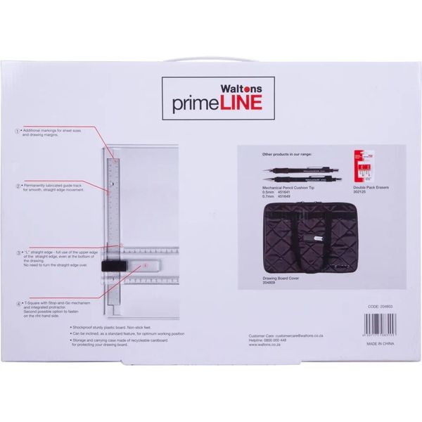 Primeline Student Drawing Board A3 Single Lock