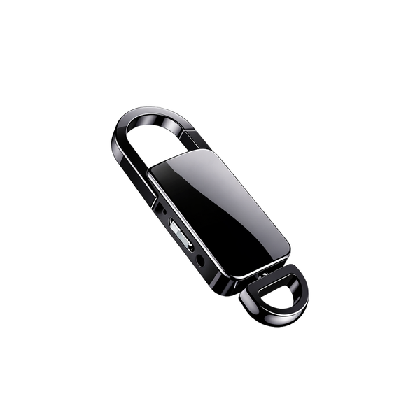 Spy Voice Recorder Keychain 16GB MP3 Player with Noise Reduction
