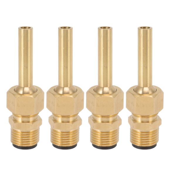 4 Pieces Pure Copper Fountain Nozzle Hexagonal Jet Waterscape G1/2