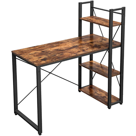 Lifespace Home Office Industrial Computer Desk with Bookshelf | Buy Online  in South Africa 