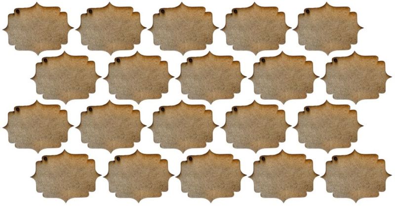 MDF Classic Shape Keyring Blanks 7cm with 3mm Hole (3mm Blonde MDF)