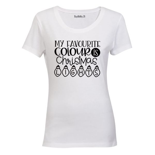 Christmas Lights - Ladies - T-Shirt